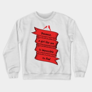 happy valentines day by chakibium Crewneck Sweatshirt